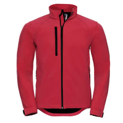 Russell Mens Water Resistant & Windproof Softshell Jacket - L, Classic Red