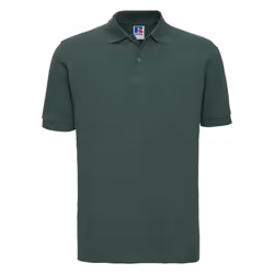Russell Mens 100% Cotton Short Sleeve Polo Shirt - M, Bottle Green