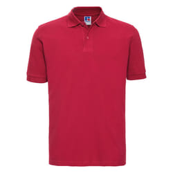 Russell Mens 100% Cotton Short Sleeve Polo Shirt - 2XL, Classic Red