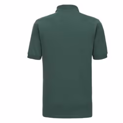Russell Mens Ripple Collar & Cuff Short Sleeve Polo Shirt - XS, Bottle Green