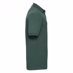 Russell Mens Ripple Collar & Cuff Short Sleeve Polo Shirt - XS, Bottle Green