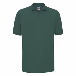 Russell Mens Ripple Collar & Cuff Short Sleeve Polo Shirt - 5XL, Bottle Green