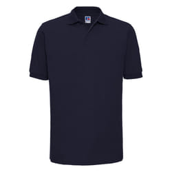 Russell Mens Ripple Collar & Cuff Short Sleeve Polo Shirt - XS, French Navy