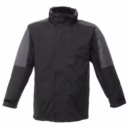 Regatta Defender III 3-in-1 Waterproof Windproof Jacket / Performance Jacket - L, Black/Seal Grey