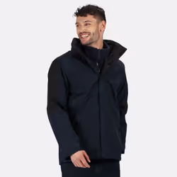 Regatta Defender III 3-in-1 Waterproof Windproof Jacket / Performance Jacket - M, Navy/Black