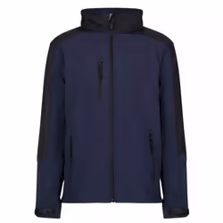 Regatta Mens Hydroforce 3-layer Membrane Waterproof Breathable Softshell Jackets - L, Navy/Black