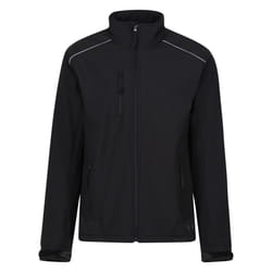 Regatta Mens Sandstorm Workwear Softshell Jacket - 3XL, Black/Black