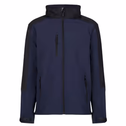 Regatta Reid Mens Softshell Wind Resistant Water Repellent Jacket - S, Navy Blue