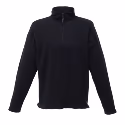 Regatta Mens Micro Zip Neck Fleece Top (170 GSM) - 3XL, Black