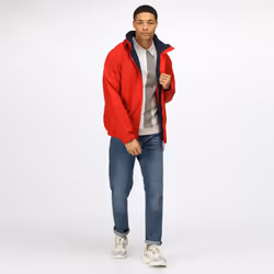 Regatta Dover Waterproof Windproof Jacket (Thermo-Guard Insulation) - 2XL, Classic Red/Navy