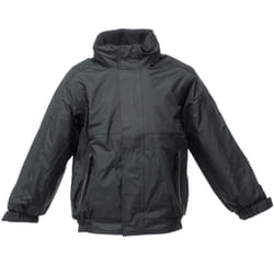 Regatta Kids/Childrens Waterproof Windproof Dover Jacket - 3-4, Black/Ash