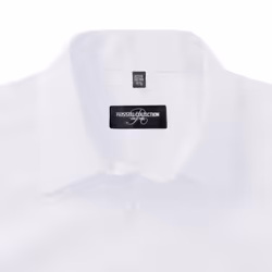 Russell Collection Mens Short Sleeve Easy Care Tailored Oxford Shirt - 18.5inch, White
