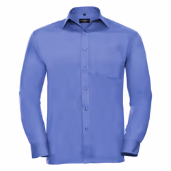 Russell Collection Mens Long Sleeve Shirt - 14.5, Corporate Blue