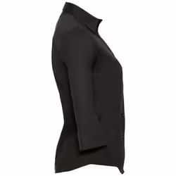 Russell Collection Ladies/Womens 3/4 Sleeve Easy Care Fitted Shirt - S, Black