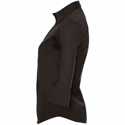 Russell Collection Ladies/Womens 3/4 Sleeve Easy Care Fitted Shirt - S, Black