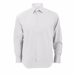 Russell Collection Mens Long Sleeve Easy Care Fitted Shirt - 16, White