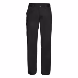 Russell Workwear Mens Polycotton Twill Trouser / Pants (Regular) - 44W x Regular, Black