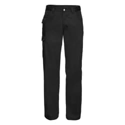 Russell Workwear Mens Polycotton Twill Trouser / Pants (Regular) - 44W x Regular, Black