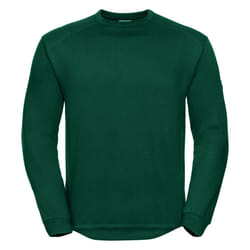 Russell Workwear Mens Crew Neck Set In Sweatshirt Top - L, Bottle Green