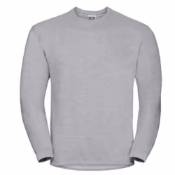 Russell Workwear Mens Crew Neck Set In Sweatshirt Top - XS, Light Oxford