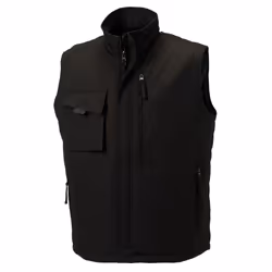 Russell Mens Workwear Gilet Jacket - S, Black
