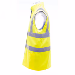Yoko Mens Workwear Hi-Vis Reversible Fleece Vest / Jacket - 3XL, Hi-Vis Yellow