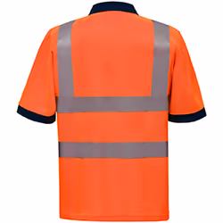 Yoko Hi-Vis Short Sleeve Polo Shirt / Mens Workwear - S, Hi Vis Orange