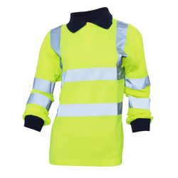 Yoko Ladies/Womens Hi-Vis Long Sleeve Polo Shirt - 2XL, Hi-Vis Yellow