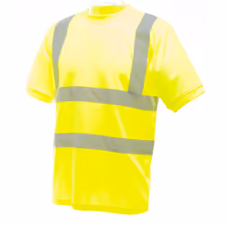Yoko Ladies/Womens Hi-Vis Short Sleeve T-Shirt - L, Hi-Vis Yellow