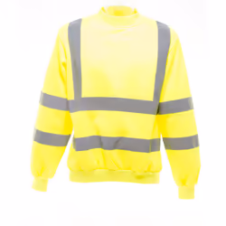 Yoko Unisex Hi-Vis Heavyweight Sweatshirt - 2XL, Hi-Vis Yellow