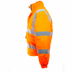 Yoko Mens Hi-Vis Bomber Jacket - 5XL, Hi Vis Orange