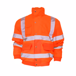 Yoko Mens Hi-Vis Bomber Jacket - 6XL, Hi Vis Orange