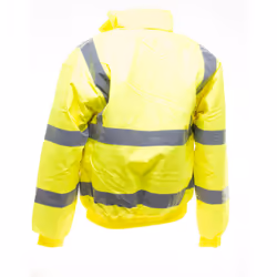 Yoko Mens Hi-Vis Bomber Jacket - 3XL, Hi-Vis Yellow