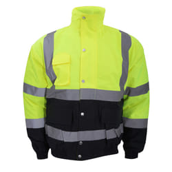 Yoko Hi-Vis Two Tone Bomber Jacket - XL, Hi-Vis Yellow/Navy