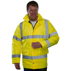 Yoko Mens Hi-Vis Road Safety Jacket - 2XL, Hi-Vis Yellow