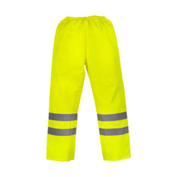 Yoko Mens Hi-Vis Waterproof Contractor Over Trousers - L, Hi-Vis Yellow