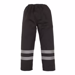 Yoko Mens Hi-Vis Waterproof Contractor Over Trousers - 2XL, Navy Blue