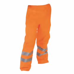 Yoko Mens Hi-Vis Waterproof Contractors Trousers / Pants - S, Hi Vis Orange