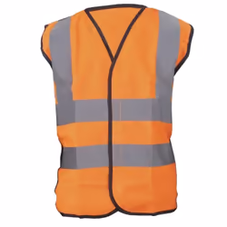 Yoko Hi-Vis Childrens Unisex Waistcoat / Jacket - 4-6, Hi Vis Orange