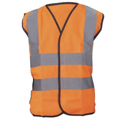 Yoko Hi-Vis Childrens Unisex Waistcoat / Jacket - 4-6, Hi Vis Orange