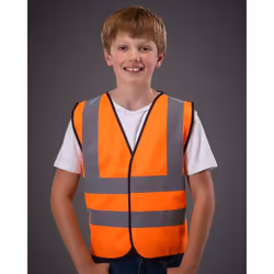 Yoko Hi-Vis Childrens Unisex Waistcoat / Jacket - 4-6, Hi Vis Orange