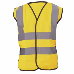 Yoko Hi-Vis Childrens Unisex Waistcoat / Jacket - 4-6, Hi-Vis Yellow