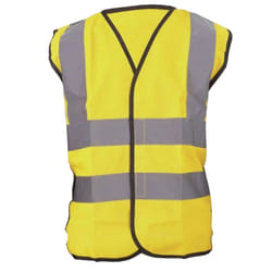 Yoko Hi-Vis Childrens Unisex Waistcoat / Jacket - 4-6, Hi-Vis Yellow