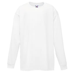 Fruit Of The Loom Childrens/Kids Long Sleeve T-Shirt - 5-6, White