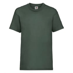 Fruit Of The Loom Childrens/Kids Unisex Valueweight Short Sleeve T-Shirt - 14-15, Bottle Green