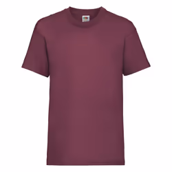 Fruit Of The Loom Childrens/Kids Unisex Valueweight Short Sleeve T-Shirt - 12-13, Burgundy