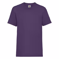 Fruit Of The Loom Childrens/Kids Unisex Valueweight Short Sleeve T-Shirt - 12-13, Purple