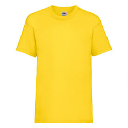 Fruit Of The Loom Childrens/Kids Unisex Valueweight Short Sleeve T-Shirt - 12-13, Yellow