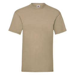 Fruit Of The Loom Mens Valueweight Short Sleeve T-Shirt - 2XL, Khaki