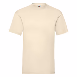 Fruit Of The Loom Mens Valueweight Short Sleeve T-Shirt - XL, Natural